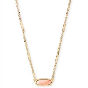 Worn once! Kendra Scott Miya gold/peach necklace